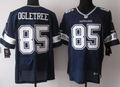 Nike Dallas Cowboys #85 Kevin Ogletree Blue Elite Jersey
