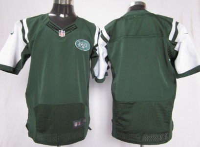 Nike New York Jets Blank Green Elite Jersey