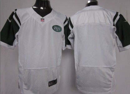 Nike New York Jets Blank White Elite Jersey