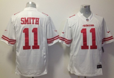 Nike San Francisco 49ers #11 Alex Smith White Limited Jersey
