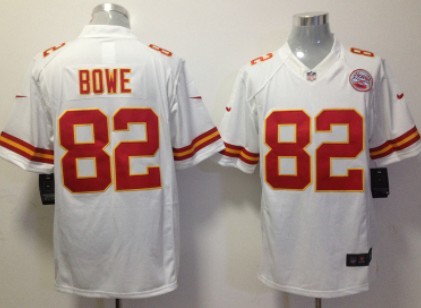 Nike Kansas City Chiefs #82 Dwayne Bowe White Limited Jersey