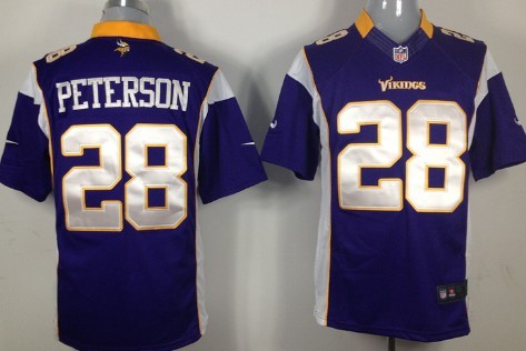 Nike Minnesota Vikings #28 Adrian Peterson Purple Limited Jersey