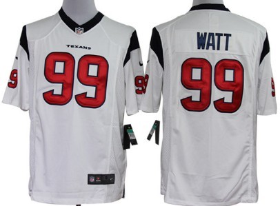 Nike Houston Texans #99 J.J. Watt White Limited Jersey