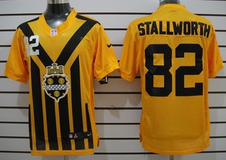 Nike Pittsburgh Steelers #82 John Stallworth 1933 Yellow Throwback Jersey