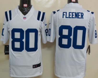 Nike Indianapolis Colts #80 Coby Fleener White Limited Jersey