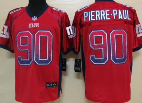 Nike New York Giants #90 Jason Pierre-Paul 2013 Drift Fashion Red Elite Jersey