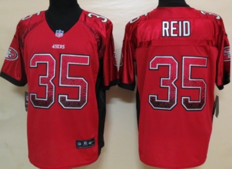 Nike San Francisco 49ers #35 Eric Reid 2013 Drift Fashion Red Elite Jersey