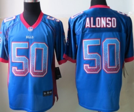 Nike Buffalo Bills #50 Kiko Alonso 2013 Drift Fashion Blue Elite Jersey