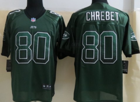 Nike New York Jets #80 Wayne Chrebet 2013 Drift Fashion Green Elite Jersey