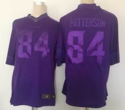 Nike Minnesota Vikings #84 Cordarrelle Patterson Drenched Limited Purple Jersey
