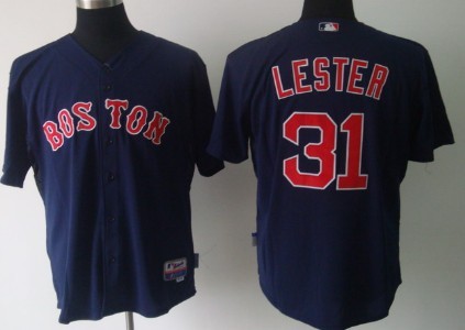 Boston Red Sox #31 Jon Lester Gray Jersey