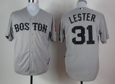 Boston Red Sox #31 Jon Lester Navy Blue Jersey