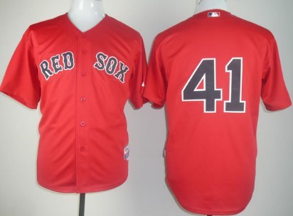 Boston Red Sox #41 John Lackey Red Jersey