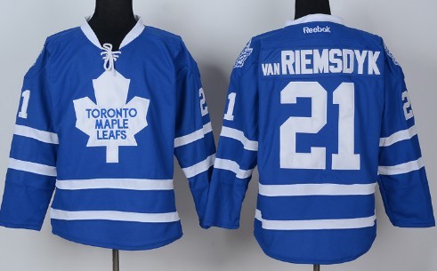 Toronto Maple Leafs #21 James van Riemsdyk Blue Jersey