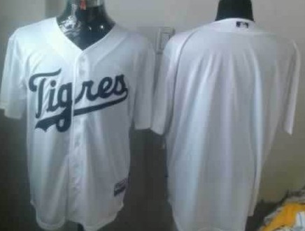 Detroit Tigers Blank 2013 White Jersey