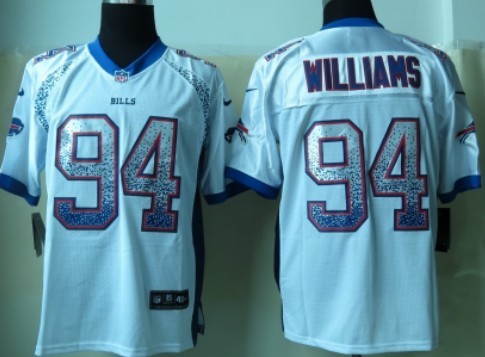 Nike Buffalo Bills #94 Mario Williams 2013 Drift Fashion White Elite Jersey