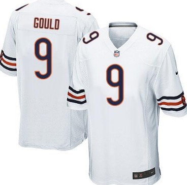 Nike Chicago Bears #9 Robbie Gould White Game Jersey