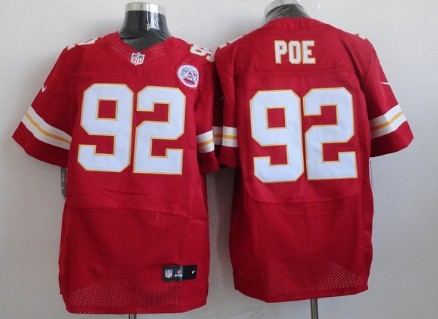 Nike Kansas City Chiefs #92 Dontari Poe Red Elite Jersey