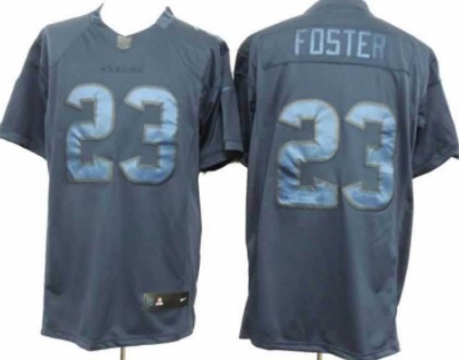Nike Houston Texans #23 Arian Foster Drenched Limited Blue Jersey