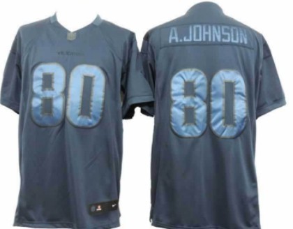 Nike Houston Texans #80 Andre Johnson Drenched Limited Blue Jersey