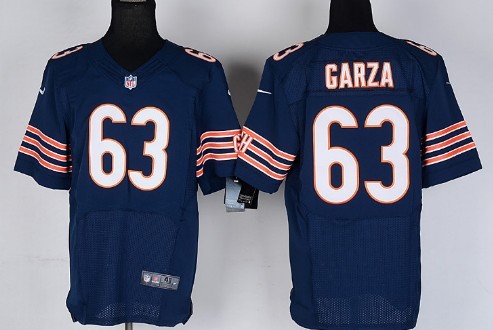 Nike Chicago Bears #63 Roberto Garza Blue Elite Jersey