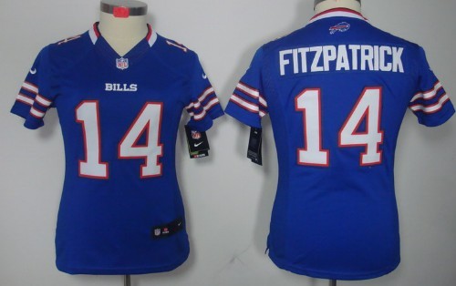 Nike Buffalo Bills #14 Ryan Fitzpatrick Light Blue Limited Womens Jersey