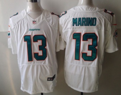 Nike Miami Dolphins #13 Dan Marino 2013 White Elite Jersey
