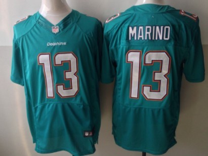 Nike Miami Dolphins #13 Dan Marino 2013 Green Elite Jersey