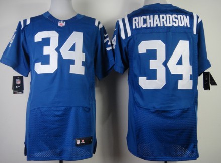 Nike Indianapolis Colts #34 Trent Richardson Blue Elite Jersey