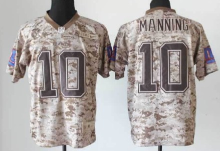Nike New York Giants #10 Eli Manning 2013 USMC Camo Elite Jersey