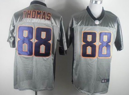 Nike Denver Broncos #88 Demaryius Thomas Gray Shadow Elite Jersey