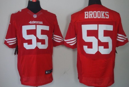 Nike San Francisco 49ers #55 Ahmad Brooks Red Elite Jersey