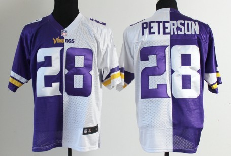 Nike Minnesota Vikings #28 Adrian Peterson 2013 Purple/White Two Tone Elite Jersey