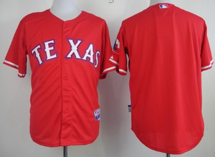 Texas Rangers Blank 2014 Red Jersey