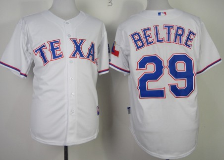 Texas Rangers #29 Adrian Beltre 2014 White Jersey