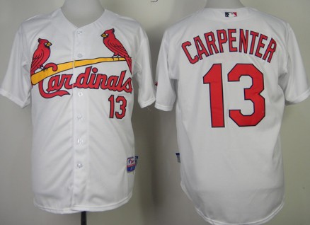 St. Louis Cardinals #13 Matt Carpenter White Jersey