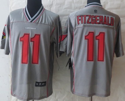 Nike Arizona Cardinals #11 Larry Fitzgerald 2013 Gray Vapor Elite Jersey