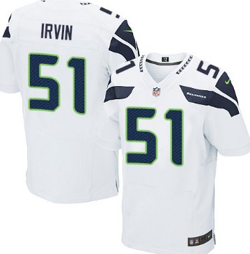 Nike Seattle Seahawks #51 Bruce Irvin White Elite Jersey