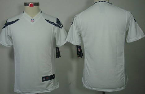 Nike Seattle Seahawks Blank White Limited Kids Jersey