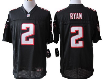 Nike Atlanta Falcons #2 Matt Ryan Black Limited Jersey