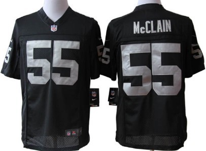 Nike Oakland Raiders #55 Rolando McClain Black Limited Jersey