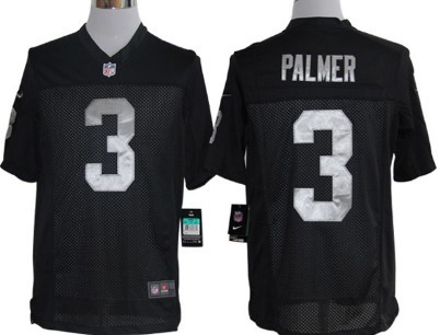 Nike Oakland Raiders #3 Carson Palmer Black Limited Jersey