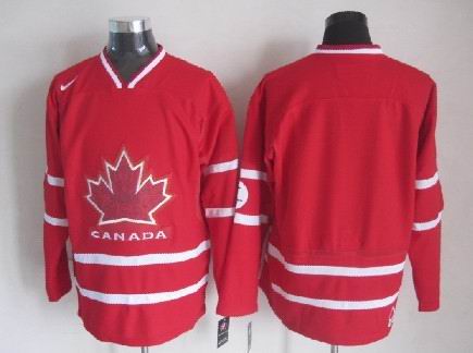 2010 Olympics Canada Blank Red Jersey