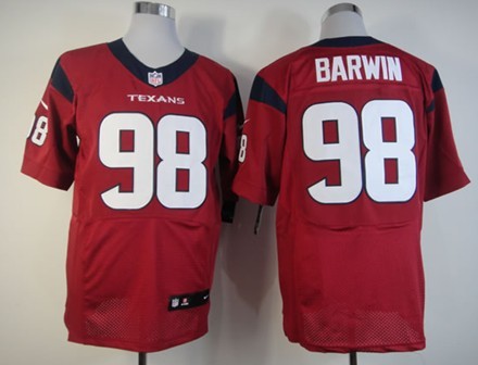 Nike Houston Texans #98 Connor Barwin Red Elite Jersey