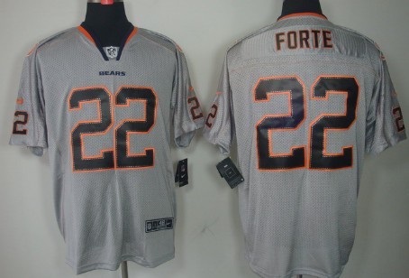 Nike Chicago Bears #22 Matt Forte Lights Out Gray Elite Jersey