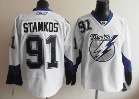 Tampa Bay Lightning #91 Steven Stamkos White Jersey