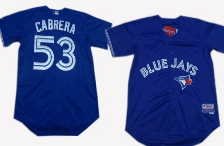 Toronto Blue Jays #53 Melky Cabrera Blue Jersey