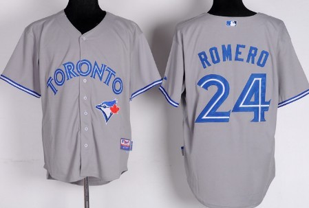 Toronto Blue Jays #24 Ricky Romero Gray Jersey