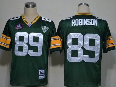 Green Bay Packers #89 Dave Robinson Hall of Fame Green Throwback Jersey