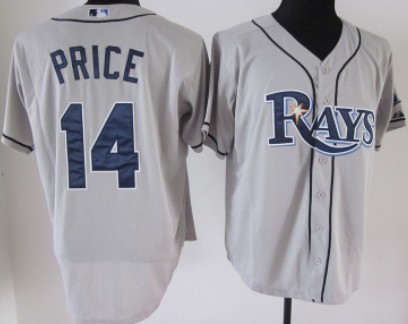 Tampa Bay Rays #14 David Price Gray Jersey